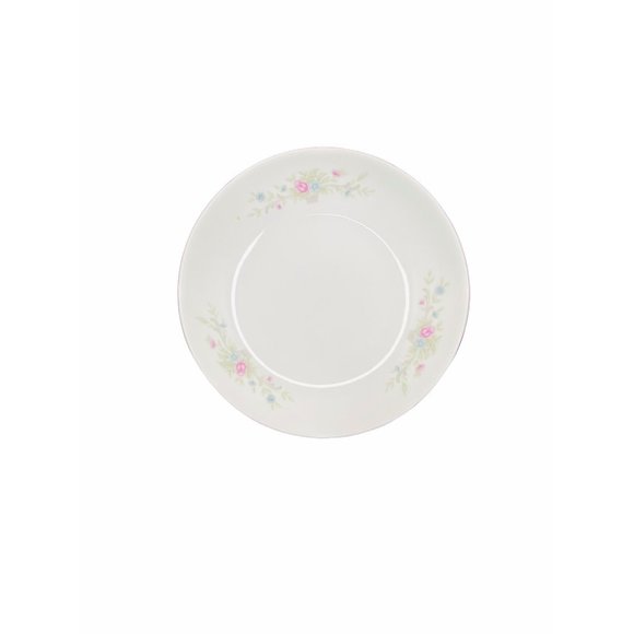Florenteen Fine China Japan Fantasia 8 Piece Dessert Dish Set White With Floral - Picture 6 of 9